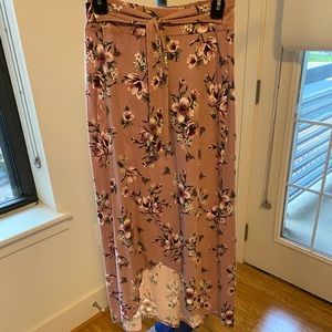 High-Low Maxi Skirt